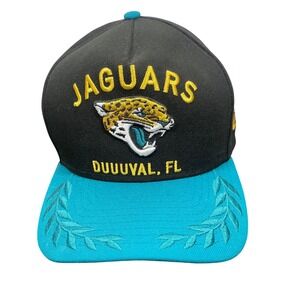 New Era 59FIFTY Jacksonville Jaguars Hat Black Teal Fitted 7 1/4 NFL Duval Cap